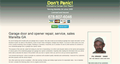 Desktop Screenshot of dontpanicdoor.com